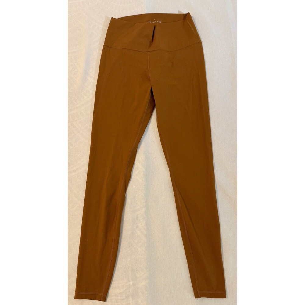 Everlane Brown ReNew Workout Leggings Womens Medium Pull On Activewear READ!